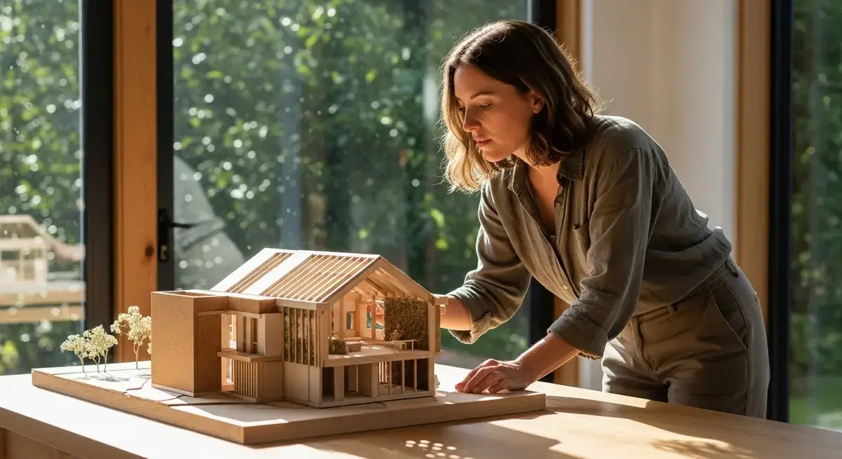 Nachhaltiges bauen mit ökologischen materialien